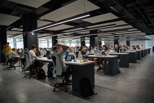 Office full of people (from Unsplash)